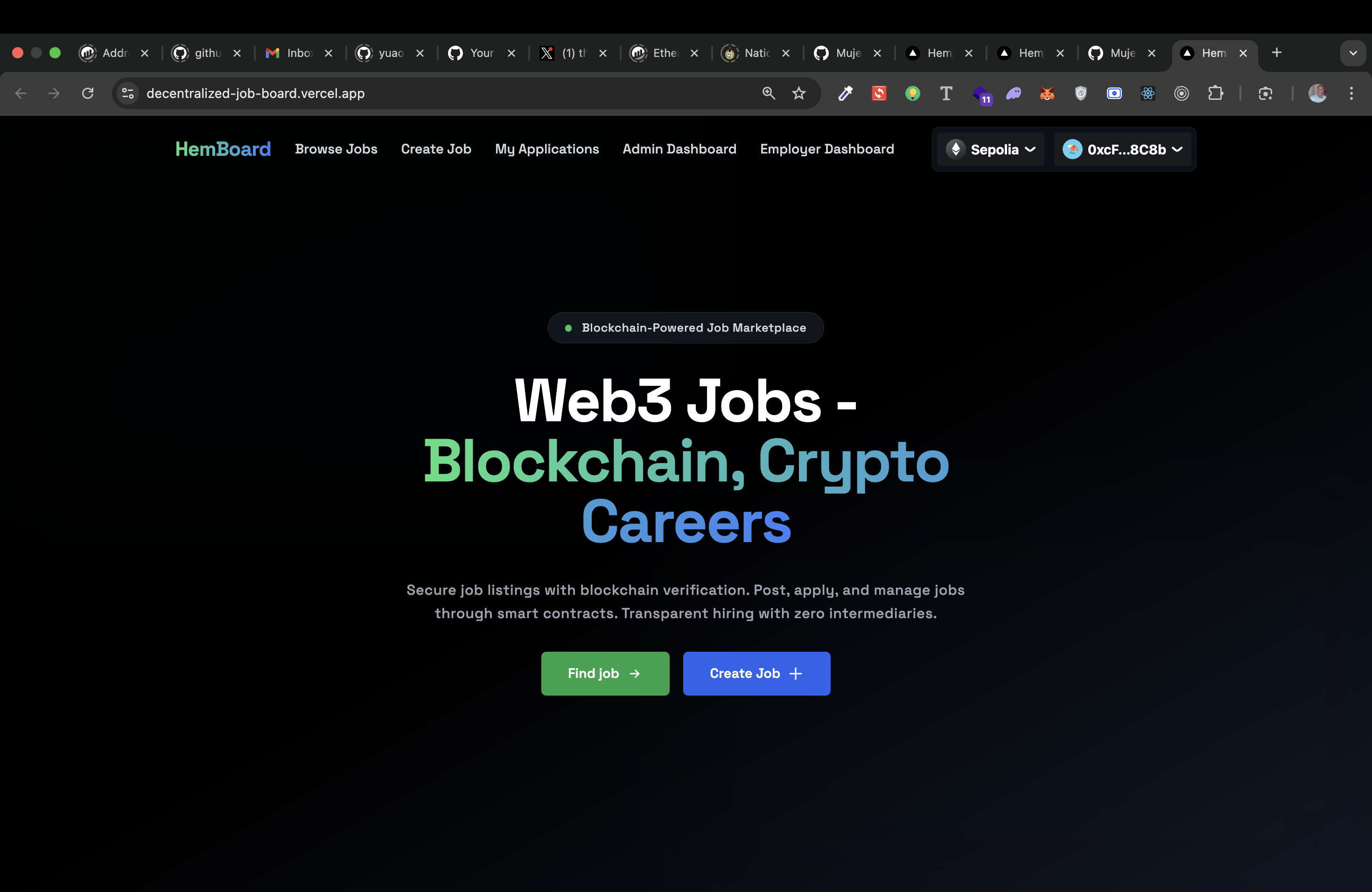 Decentralized Job Board